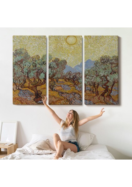 Vincent Willem Van Gogh - Zeytin Ağaçları Tablosu - Olive TREES-7184 indirimleri