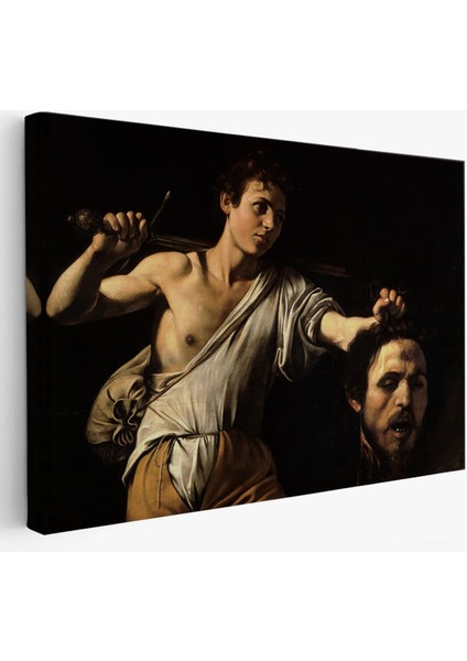 Caravaggio - David With The Head Of Goliath, Davud Goliath'ın Başı TABLOSU-7066