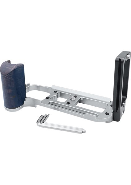 Kamera Hızlı Çıkarma Plakası L Braketi L Şeklinde Dikey El Tutacağı 1/4 Inç Tripod Vidası Nikon Df Kamera Gümüş (Yurt Dışından)