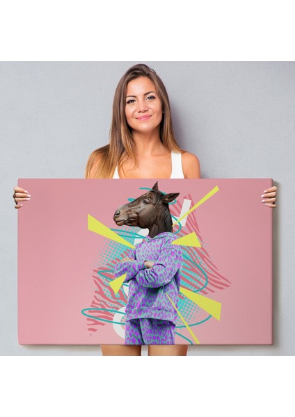 At Kafalı Insan TABLOSU-7256 fiyatları