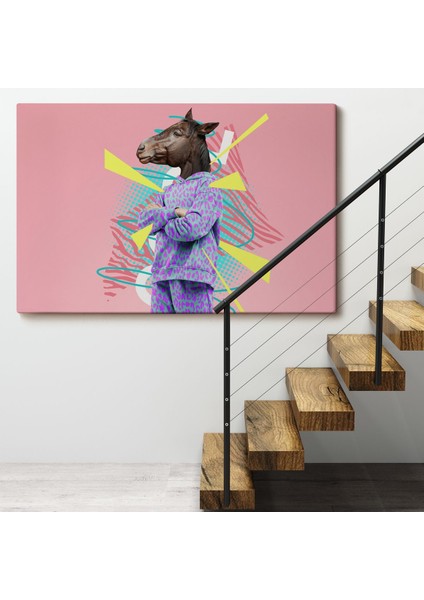 At Kafalı Insan TABLOSU-7256 fırsatları