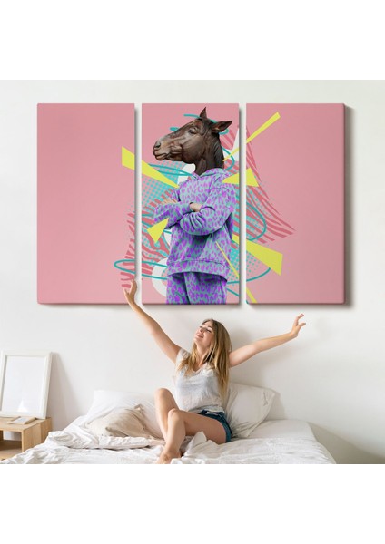 At Kafalı Insan TABLOSU-7256 indirimleri