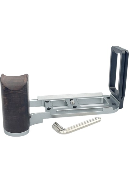 Kamera Hızlı Çıkarma Plakası L Braketi L Şeklinde Dikey El Tutacağı 1/4 Inç Tripod Vidası Nikon Df Kamera Gümüş (Yurt Dışından) fırsatları