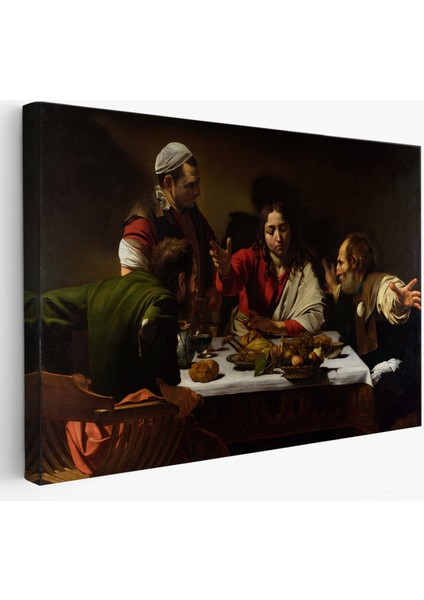 Caravaggio - Emmaus'ta Akşam Yemeği Tablo - Supper At EMMAUS-7137