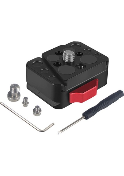 Sarsıntı Önleyici Hızlı Çıkarma Tabanı 1/4 Evrensel V Tipi Hızlı Çıkarma Plakası Spor Kamerası Hızlı Çıkarma Braketi (Yurt Dışından)