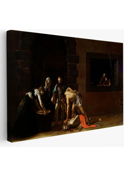 Vaftizci Yahya'nın Başının Kesilmesi Tablo - Caravaggio - The Beheading Of St John The BAPTIST-7139