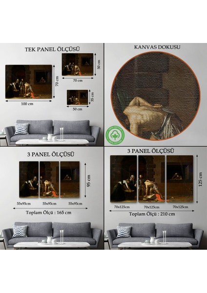 Vaftizci Yahya'nın Başının Kesilmesi Tablo - Caravaggio - The Beheading Of St John The BAPTIST-7139 modelleri