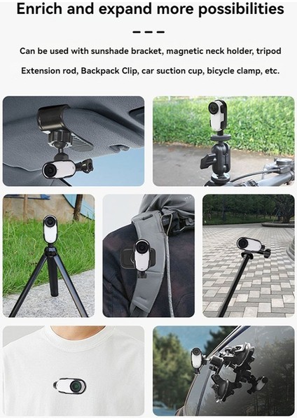 INSTA360 Go 3 Kamera Çerçeve Adaptörü Için - Yatay ve Dikey Çekim Braketi, INSTA360 Go3 Için Uzatma Montajı (Yurt Dışından) fiyatları