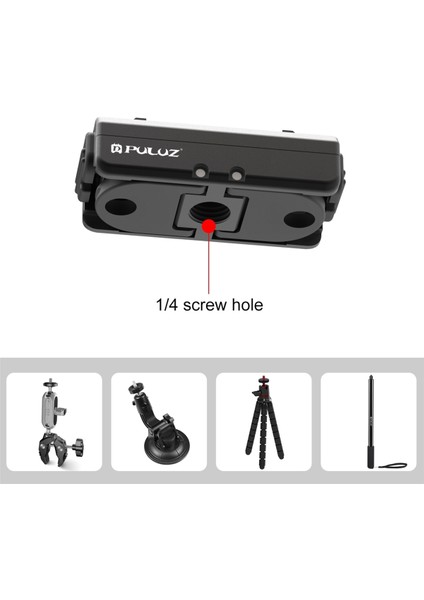 Puluz Manyetik Hızlı Çıkarma Aksesuarı INSTA360ACE Pro/x3/one X2/gopro Çok Işlevli Kullanışlı Adaptör Tabanı (Yurt Dışından)