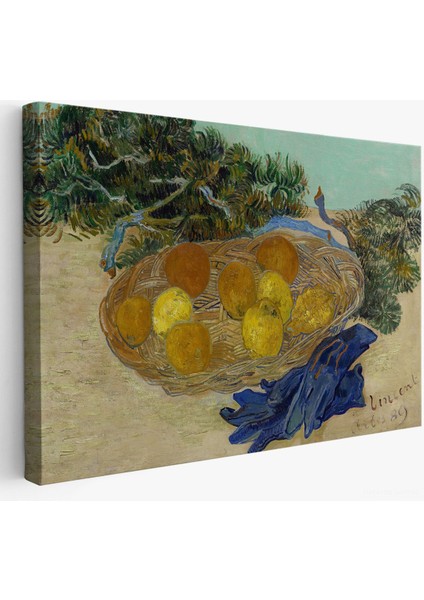 Vincent Van Gogh - Mavi Eldivenli Portakal ve Limonların Natürmortu TABLOSU-7188