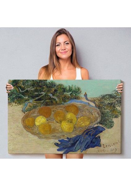 Vincent Van Gogh - Mavi Eldivenli Portakal ve Limonların Natürmortu TABLOSU-7188