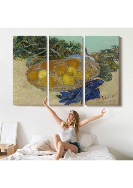 Vincent Van Gogh - Mavi Eldivenli Portakal ve Limonların Natürmortu TABLOSU-7188