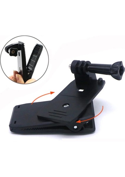 360 Döner Aksiyonlu Para Birimi Kamerası Spor Kamerası Hızlı Klips Sırt Çantası Askı Montaj Kelepçe Tutucu (Yurt Dışından) fırsatları