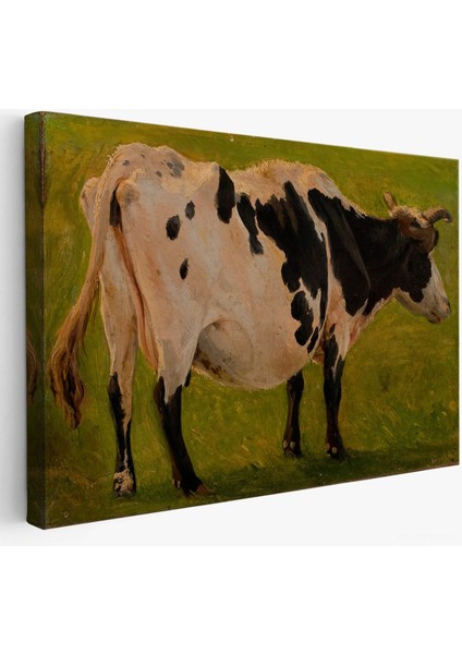 Carlo Dalgas - Siyah Beyaz Holstein Ineği TABLOSU-7058