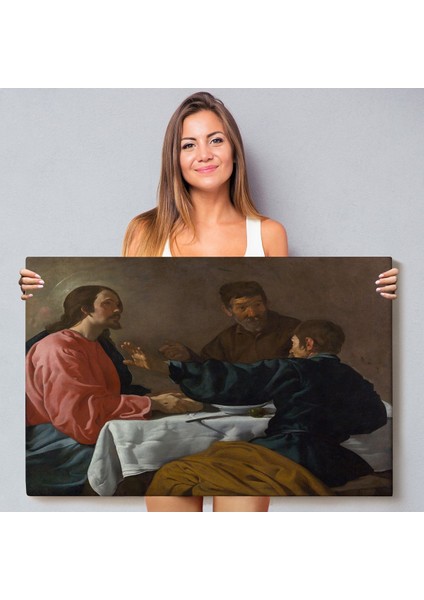 Diego Velázquez - Emmaus'ta Akşam Yemeği Tablo - The Supper At EMMAUS-7145