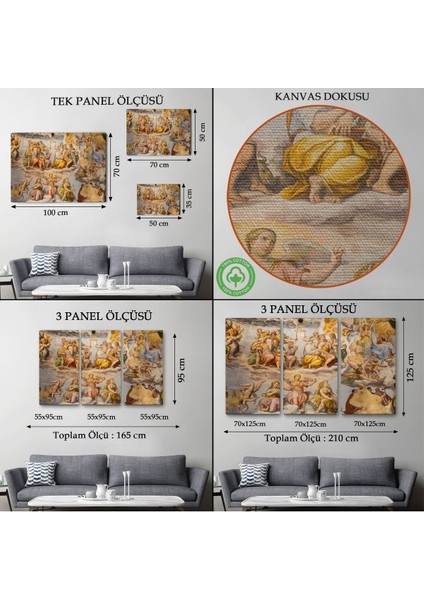 Giotto - Çan Kulesinin Tavan Resmi TABLO-7116 modelleri