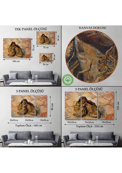 Vincent Van Gogh - Ayakkabılar Tablo - SHOES-7165 modelleri