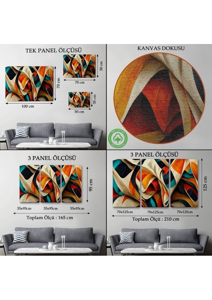 Soyut Modern Fütüristik TABLO-7219 modelleri