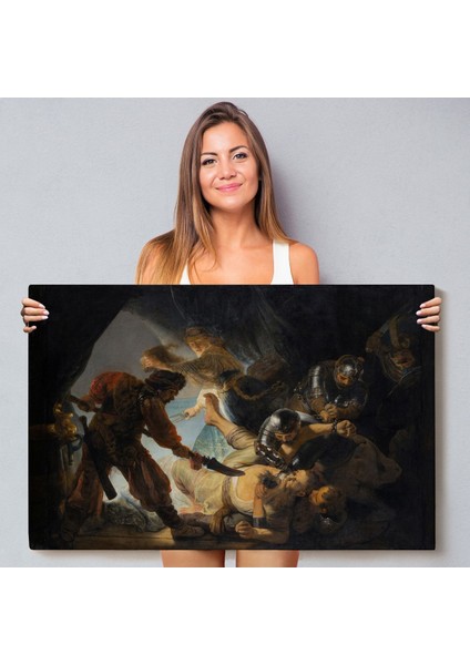 Rembrandt - Samson'un Körleştirilmesi Tablo - The Blinding Of SAMSON-7141