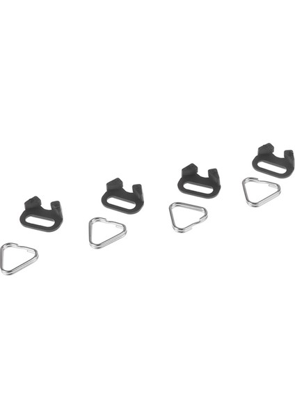 4 Set Kamera Askı Tokası, Bölünmüş Üçgen Halka Yedek, Dijital Kamera Omuz Askıları Için Dayanıklı Kemer Kancası (Yurt Dışından)