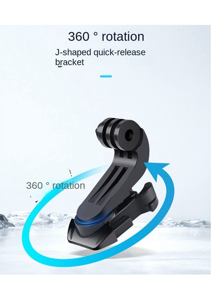 Gopro 12 11 10 Aksiyon Kamera Aksesuarları Için 360 Döndür J-Hook Toka Hızlı Çıkarma Adaptörü Taban Montajı (Yurt Dışından) modelleri