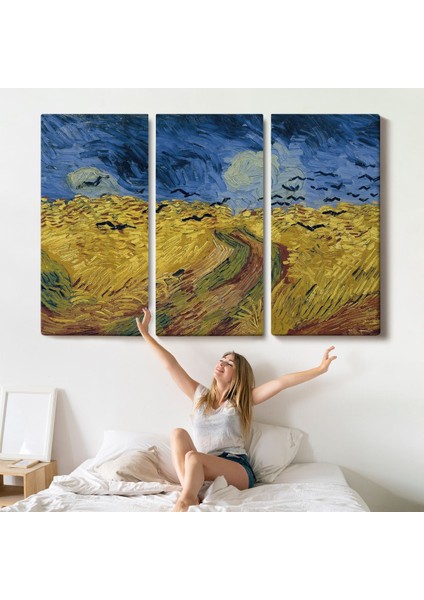 Vincent Willem Van Gogh - Kargalarla Buğday Tarlası TABLO-7190
