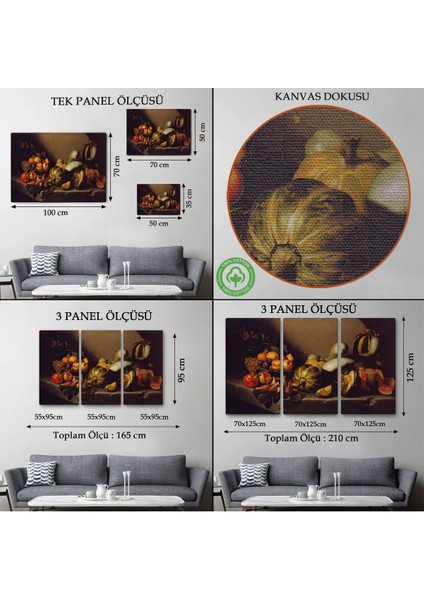 Caravaggio - Meyveli Natürmort Tablo - Still Life With FRUIT-7134 modelleri