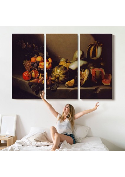 Caravaggio - Meyveli Natürmort Tablo - Still Life With FRUIT-7134 indirimleri