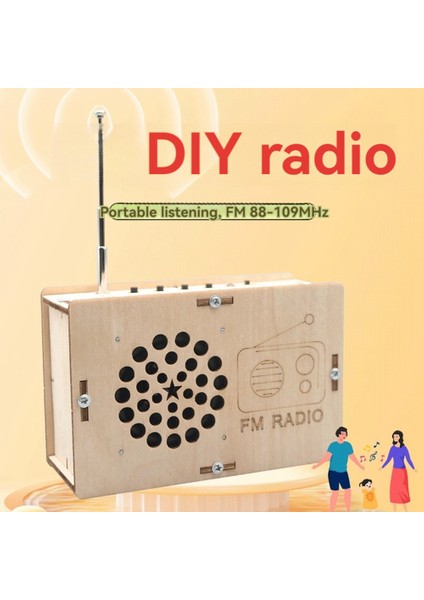 Kendin Yap Fm Radyo Modeli Ahşap Bilim Projesi Buhar Modeli Çocuklar Gençler Doğum Günü Hediyesi (Yurt Dışından)