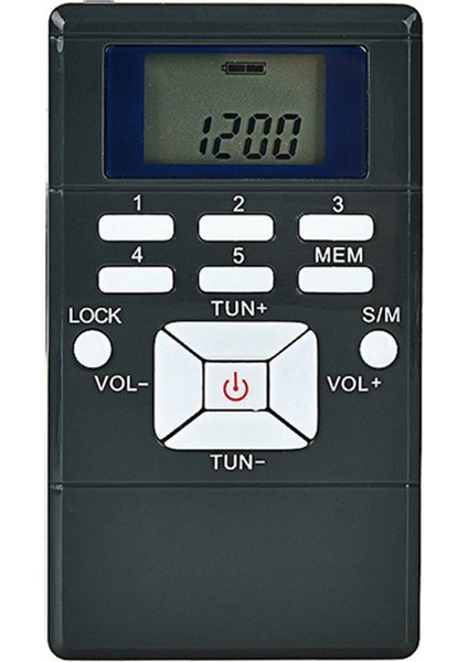 Dijital Fm Radyo Mini Hoparlör Taşınabilir Alıcı Ekran Tek Bant Müzik Çalar LED Ekran Gümüş Gri (Yurt Dışından) fırsatları