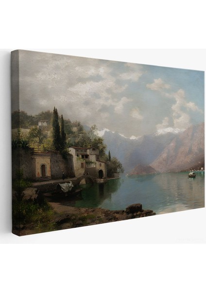 Robert Schultze' Komo Gölü Tablosu - Bellagio By Lake COMO-7018