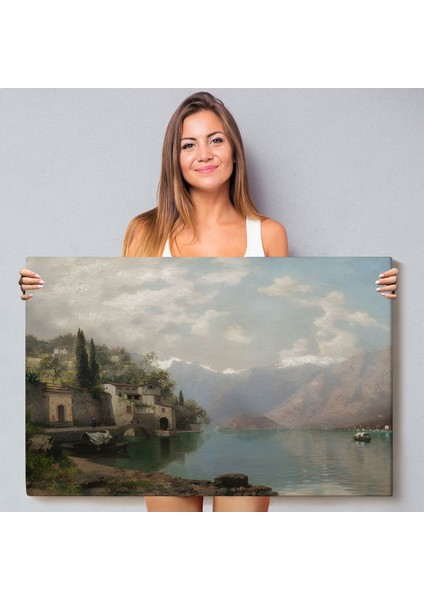 Robert Schultze' Komo Gölü Tablosu - Bellagio By Lake COMO-7018 fiyatları