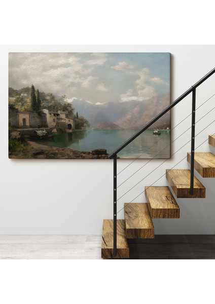 Robert Schultze' Komo Gölü Tablosu - Bellagio By Lake COMO-7018 fırsatları