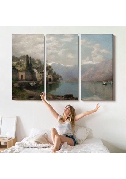 Robert Schultze' Komo Gölü Tablosu - Bellagio By Lake COMO-7018 indirimleri