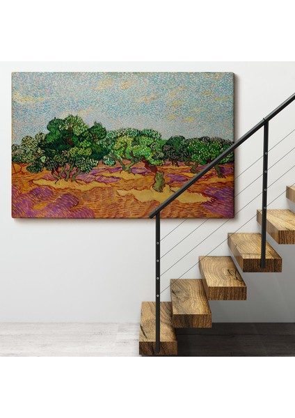 Vincent Willem Van Gogh - Zeytin Ağaçları Tablosu - Olive TREES-7155 fırsatları