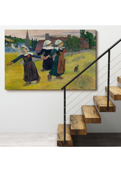 Paul Gauguin Bretonlu Kızlar Dans Tablosu fırsatları