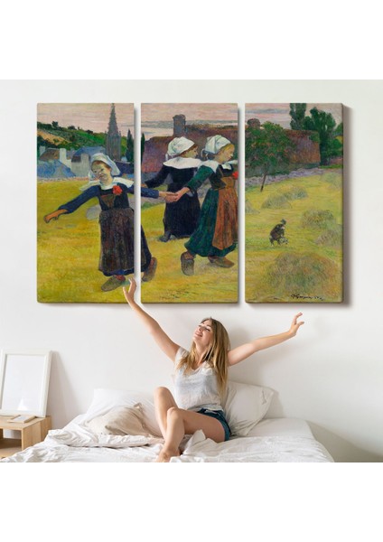 Paul Gauguin Bretonlu Kızlar Dans Tablosu indirimleri