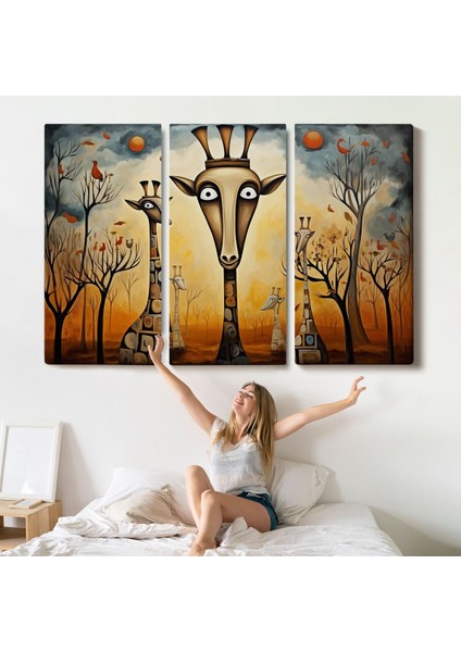 Soyut Zürafalar TABLOSU-7216 indirimleri