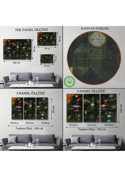 Paul Klee - Sihirli Balık Tablo - Fish MAGIC-7109 modelleri