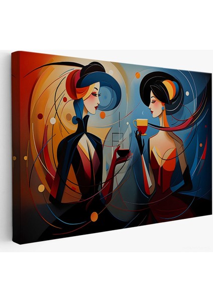 Kandinsky Tarzı Güzel Kadınlar TABLOSU-7248