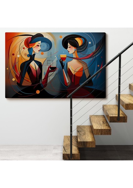 Kandinsky Tarzı Güzel Kadınlar TABLOSU-7248