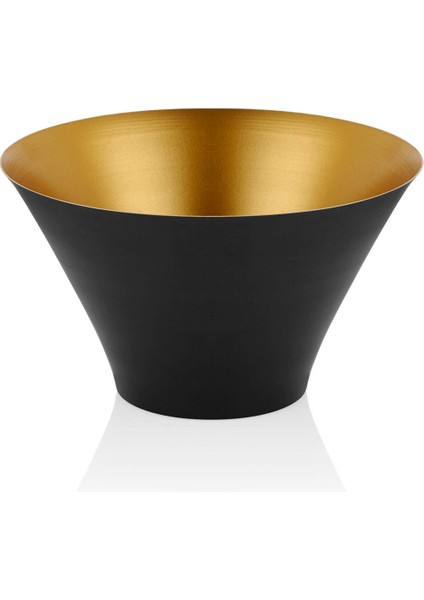 Seta Textured Dark Konik Meyvelik Siyah Gold 27*27*16 cm