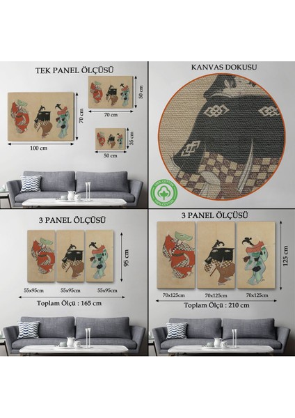 Kamisaka Sekka - Japon Dand TABLOSU-7065 modelleri