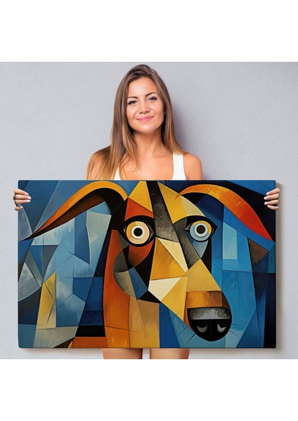 Pablo Picasso Tarzında Soyut Köpek TABLOSU-7212