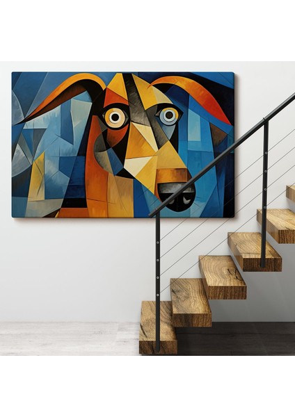 Pablo Picasso Tarzında Soyut Köpek TABLOSU-7212