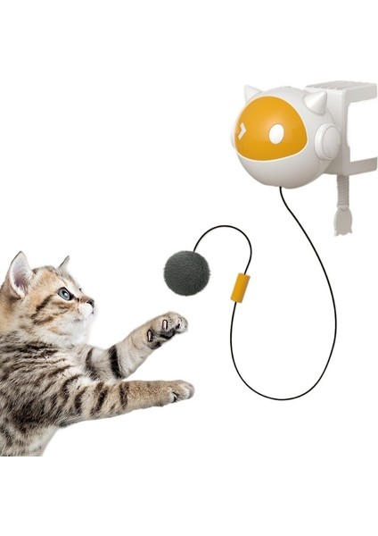 Evcil Hayvan Oyuncağı Kaldırma Kedi Topu Kendi Kendine Eğlence Oyuncak Topu Otomatik Geri Çekilebilir Kedi Oyuncağı (Yurt Dışından)