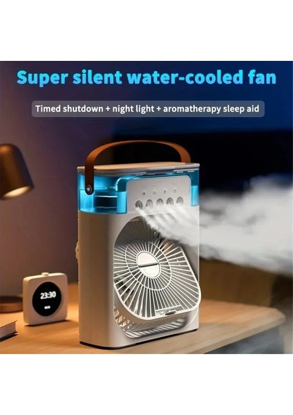 Yeni Taşınabilir Nemlendirici Fan Klima USB 5 Delik Sis Püskürtücü Ev Küçük Hava Hidro Soğutmalı Soğutucu Ev Için (Yurt Dışından) modelleri