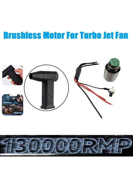 130000 Rpm Fırçasız Motor Esc Turbo Jet Fanlı Bölünmüş Motor Fırçasız Üfleyici Şiddetli Fan Motoru Kiti (Yurt Dışından) modelleri