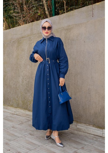 Balon Tasarım Poplin Elbise-Laci fırsatları