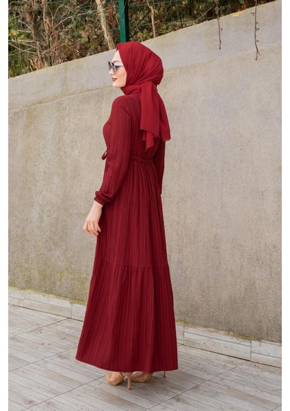 Nare Pamuklu Bürümcük Elbise-Mint modelleri